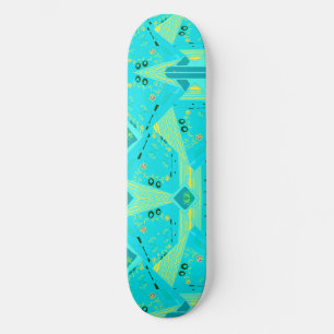 Skate Origami Chintz (L) Turquoise — Teal Amarelo