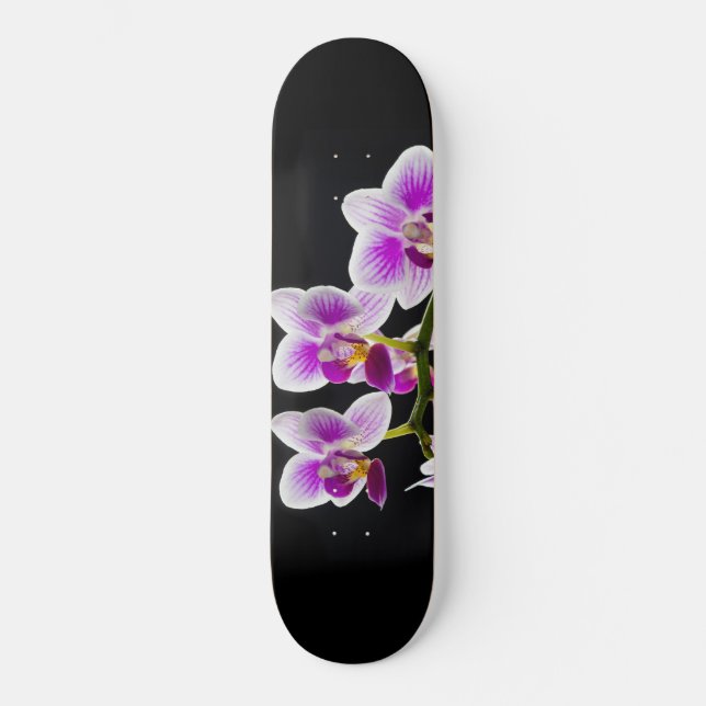Skate Orquídea branca e roxa (Frente)