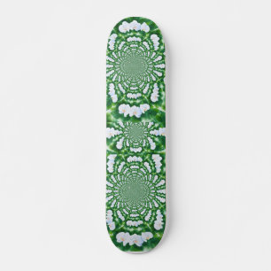 Skate Orquídea branca Elegante Mandala