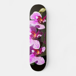Skate Orquídeas rosa - monograma
