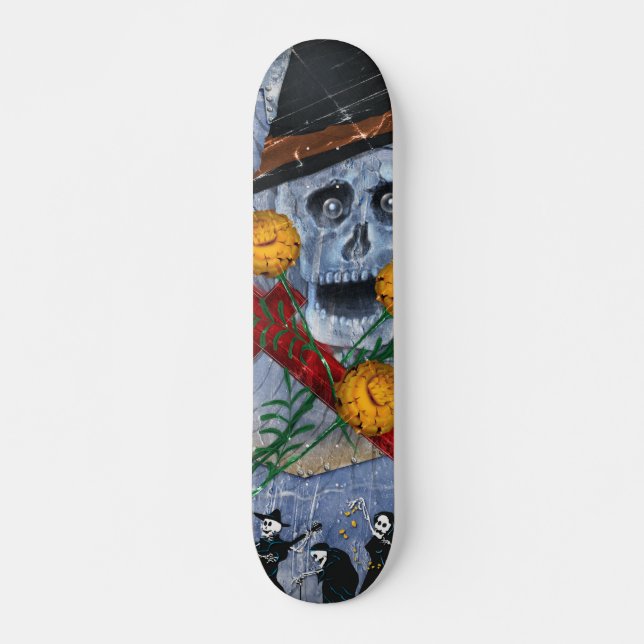 Skate Osso Deck™ - Muertos e cravos-de-defunto (Frente)