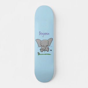 Skate Ótima ilustração de desenho animado de elefante be