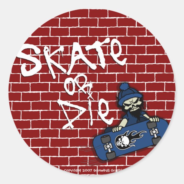 Skate ou adesivos Die (Frente)