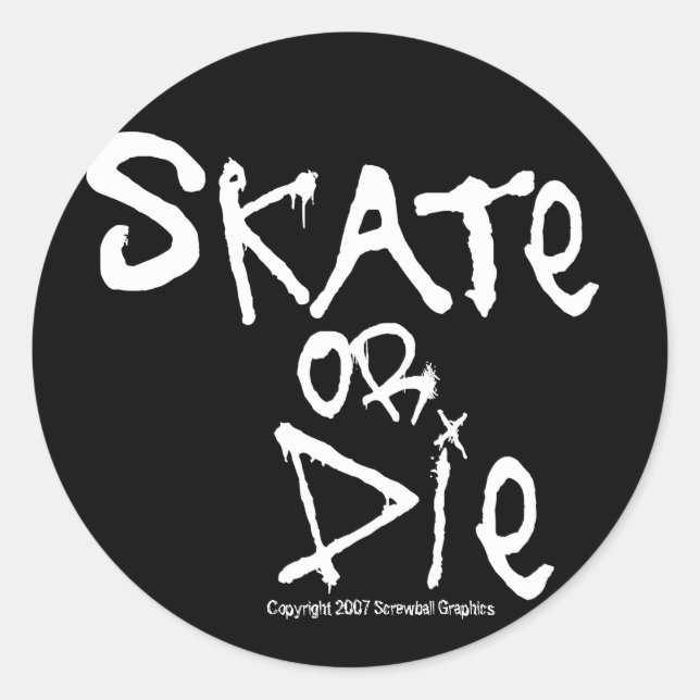 Skate ou adesivos Die (Frente)