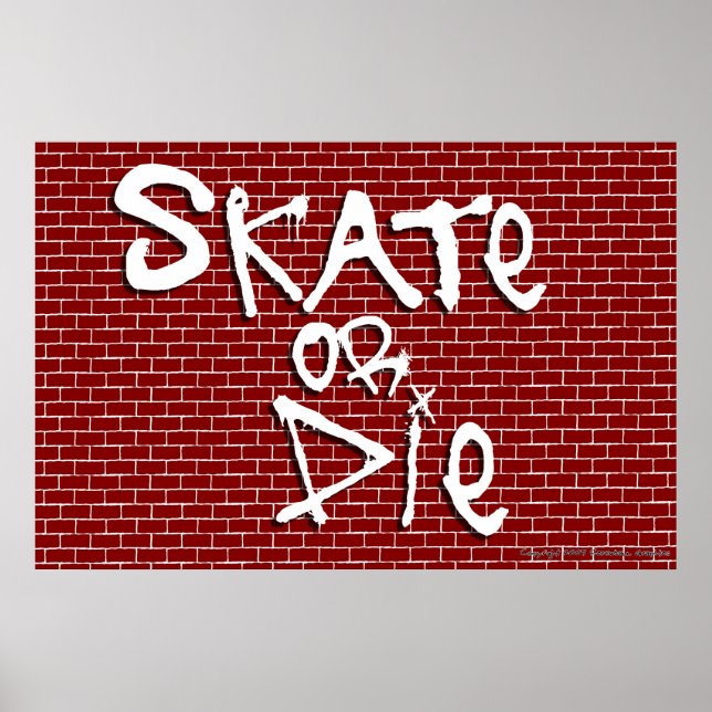 Skate ou Poster de vídeo (Frente)