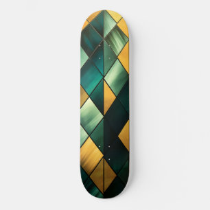 Skate Ouro Geométrico