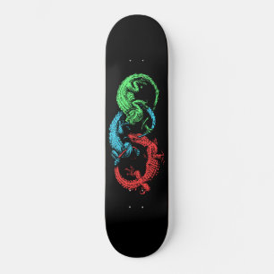 Skate Ouroboros Lizards Black