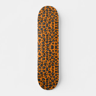 Skate Outdoor de Impressão Leopardo Negro