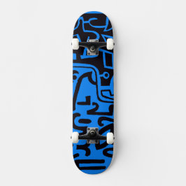 Skate Outdoor surfista desportivo preto e azul