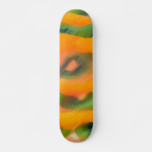 Skate Outdoor Verde Laranja