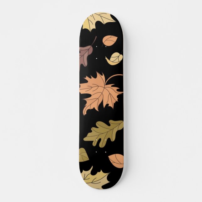 Skate outono, outono, folhas, folhas (Frente)