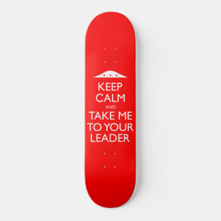 Skate OVNI Retro Engraçado Manter Calmo