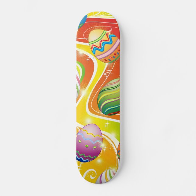 Skate Ovos de felz pascoa Ornamental (Frente)
