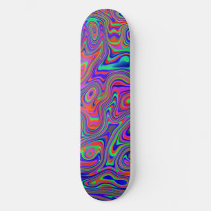 Skate Padrão Abstrato Colorido