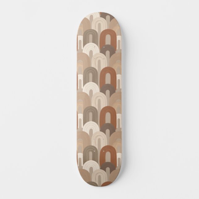 Skate Padrão Abstrato de Arco Neutro (Frente)