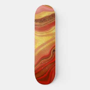 Skate padrão abstrato marmorizado