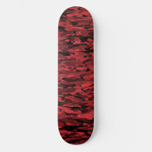 Skate Padrão Abstrato Preto Vermelho