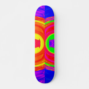 Skate Padrão Abstrato Psicodélico