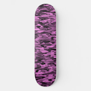 Skate Padrão Abstrato Roxo Preto