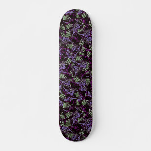 Skate padrão aleatório de colagem de abstrato