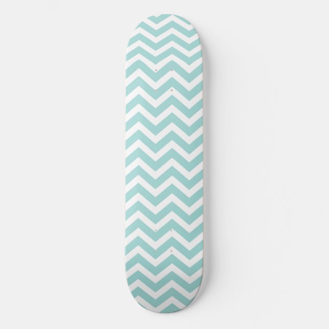 Skate Padrão aqua chevron (Frente)