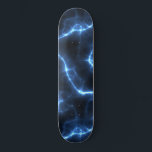 Skate Padrão azul de corrente elétrica<br><div class="desc">skate de padrão azul de corrente elétrica. Escolha o tipo de baralho no menu de opções.</div>