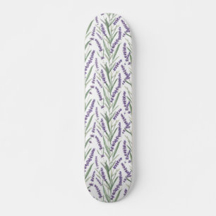Skate Padrão Botânico de Lavanda