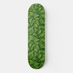 Skate Padrão contínuo de folhas tropicais modernas