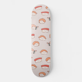Skate Padrão Cute Nigiri Sushi Sem Costura