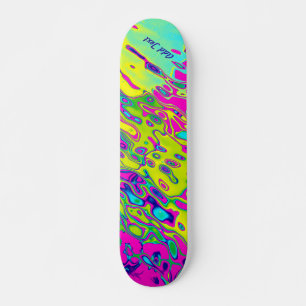 Skate Padrão de Abstrato com cores personalizável 