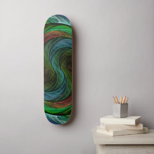 Skate Padrão de Abstrato de Arte Moderna com Glória de C