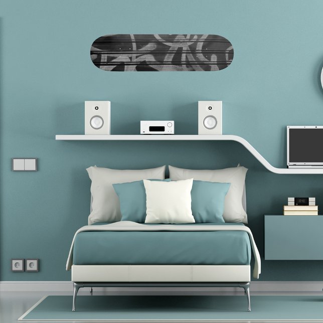 Skate Padrão de abstrato de cinza preta (Criador carregado)