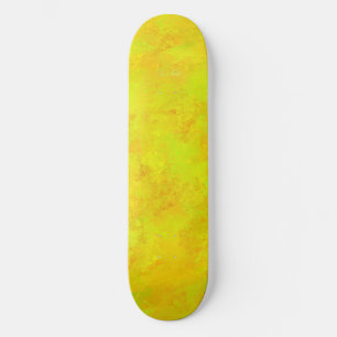 Skate Padrão de Abstrato Verde Laranja Amarelo