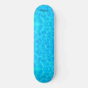 Skate Padrão De Água Aqua Com Ondas De Reflexão