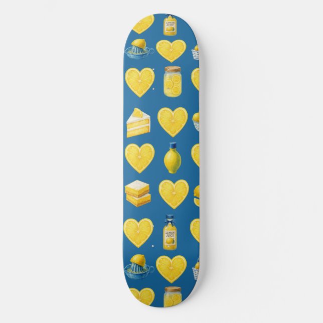 Skate Padrão de Amor de Limão (Frente)