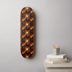 Skate Padrão de Arte Abstrata Boho Elegante Moderno Dour