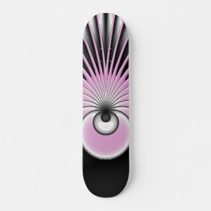 Skate Padrão de Arte Fractal Moderno Abstrato