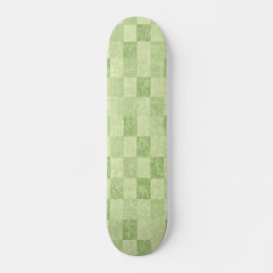 Skate Padrão de Azulejo Vintage Verde Abstrato Design