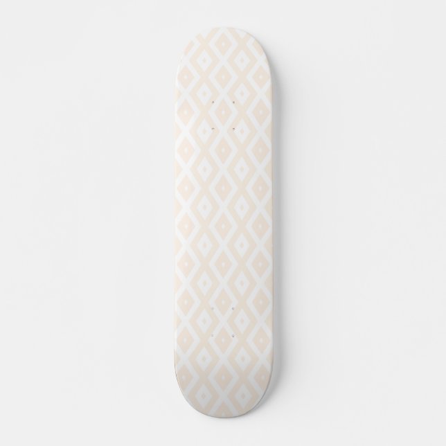 Skate Padrão de bege e de diamante branco (Frente)