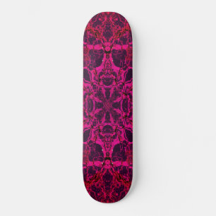 Skate Padrão de caleidoscópio vermelho