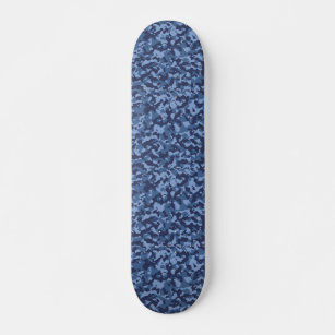 Skate Padrão de Camuflagem Azul Militar