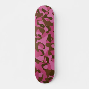 Skate Padrão de Camuflagem Castanho Rosa
