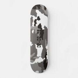 Skate Padrão de camuflagem cinza