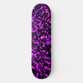 Skate Padrão de Camuflagem Rosa e Púrpura da Tendy Moder