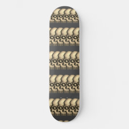 Skate Padrão de Caveira Tribal Vintage Grunge Sépia Góti