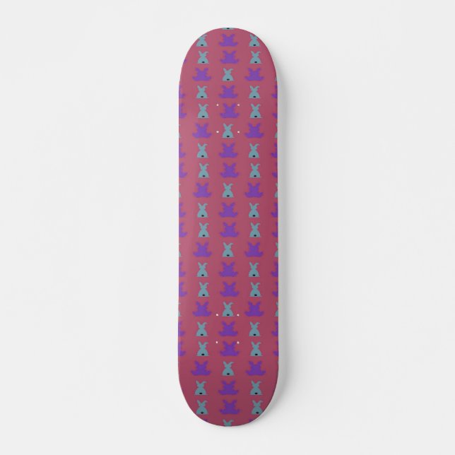 Skate padrão de coelhos de Páscoa (Frente)