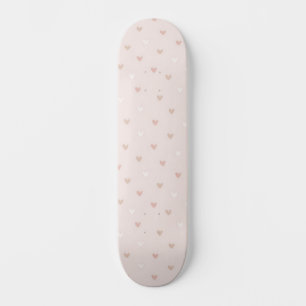 Skate Padrão de Coração Minimal Suave