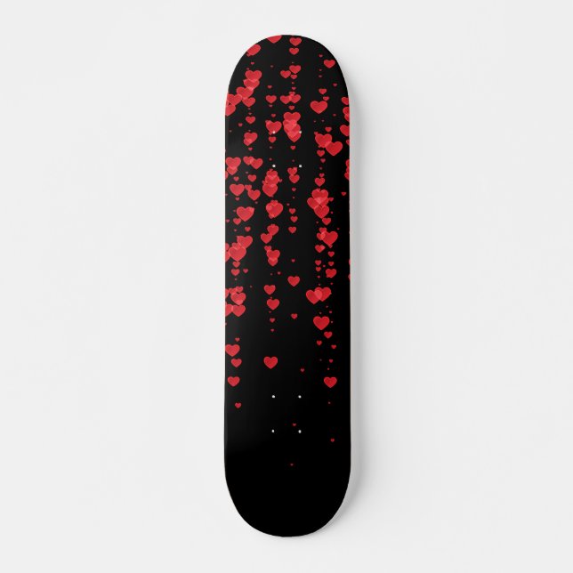 Skate Padrão de Corações 24 (Frente)