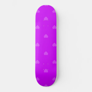 Skate Padrão de corações roxos