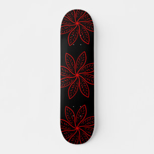 Skate Padrão de Crimson em Preto